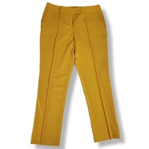 Worthington Mustard Yellow Pleated Office Business Casual Career Wear Pants